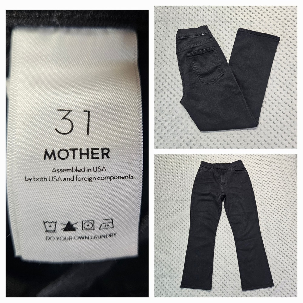 MOTHER The Insider Crop‎  Not Guilty Size 31X26 Black Womens